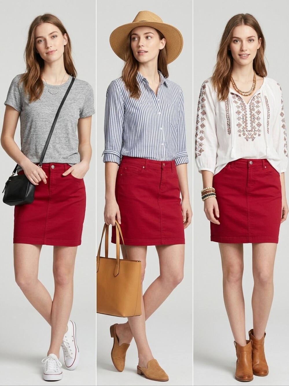Style & Co. Red High-Rise Mini Skirt